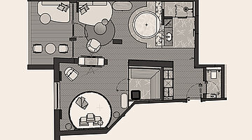 Grundriss Secret Love Suite