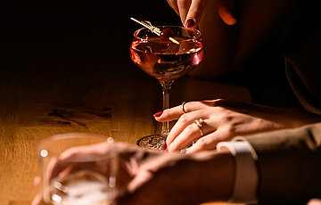 Cocktails at the New York Bar at the Adults Only Hotel Winzer