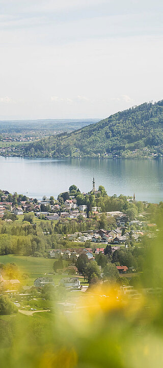 Ausblick auf den Attersee-Attergau im Salzkammergut