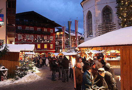 der Weihnachtsmarkt beim Wolfgangsee im Salzkammergut beim Kuschelhotel Winzer