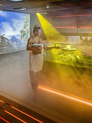 Event sauna at the Sole Spa in the Wellnesshotel Winzer