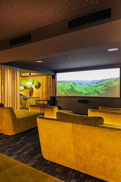 Wellness cinema at the Emotion Spa in the Hotel Winzer