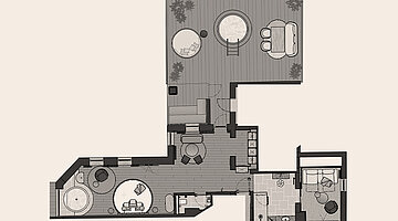 Grundriss Private Cinema Suite