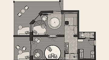 Grundriss Secret Love Suite