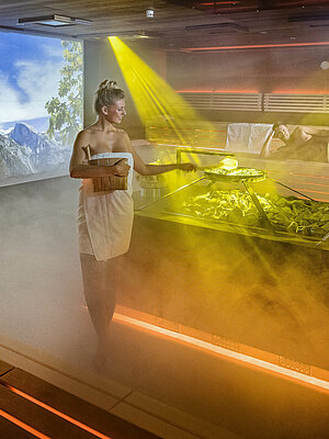 Eventsauna im Sole Spa im Wellnesshotel Winzer