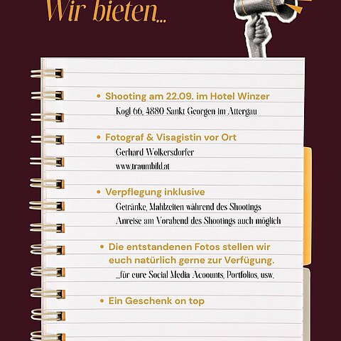 Lust dabei zu sein? Dann schickt uns eure Bewerbung direkt per DM oder per Mail an marketing@hotel-winzer.at Mit: