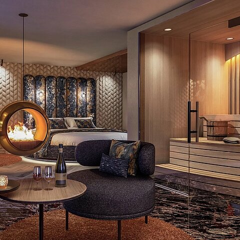 Stellt euch vor: Rundbett, Kaminfeuer, Whirlpool – und euer eigener Kinosaal. Genau solche Rückzugsorte werden im Stammhaus entstehen. Ab 04. Mai 2026 starten wir mit dem Umbau.