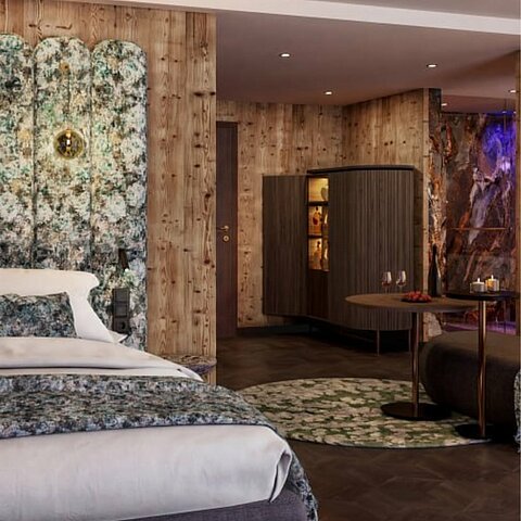 Es muss nicht immer groß sein. Nur genau richtig. Unsere neue Juniorsuite Kuschelnest. 37 m² für alles, was ihr braucht: Rundum Komfort. Gemütliches Bett. Whirlpool für zwei.