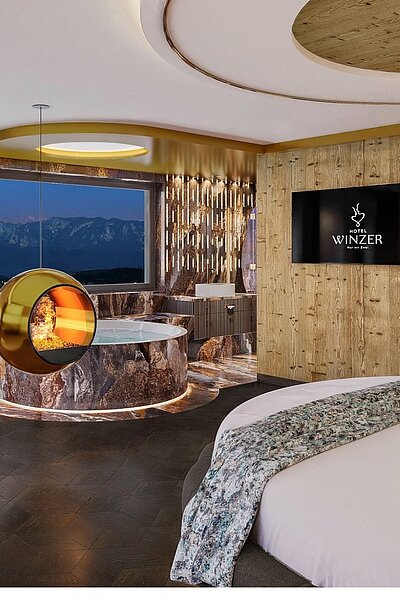 Stellt euch vor: Rundbett, Kaminfeuer, Whirlpool – und euer eigener Kinosaal. Genau solche Rückzugsorte werden im Stammhaus entstehen. Ab 04. Mai 2026 starten wir mit dem Umbau.